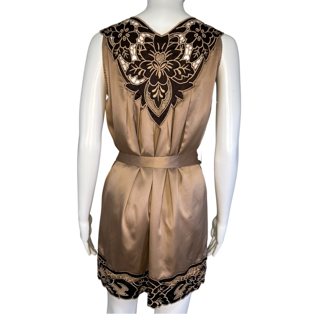 Y2K Aryn K Floral Satin Dress S - Picture 5 of 8